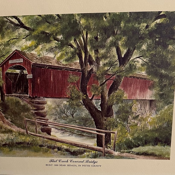 Flat Creek Covered Bridge 9”x 12” Print - Picture 3 of 4